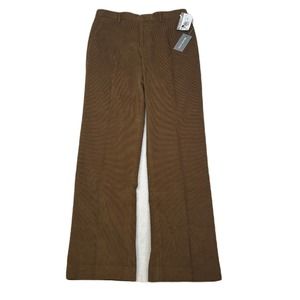 Michael Kors Corduroy Pants Mens 30x32 Brown Wide Leg Casual‎ Trousers